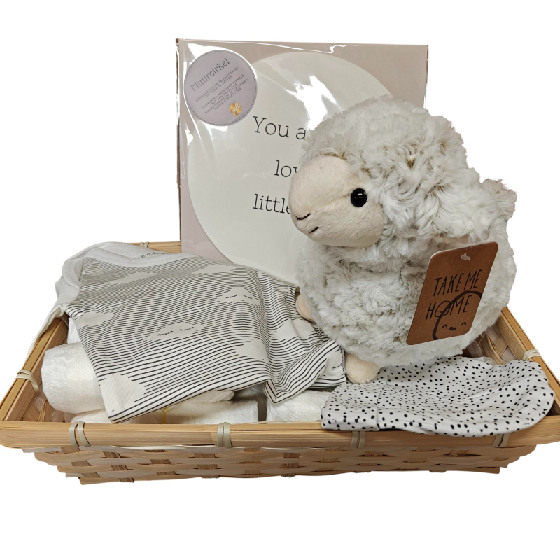 kraamcadeau grijs wit